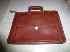 ANCIEN CARTABLE PORTE-DOCUMENTS EN CUIR