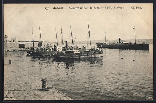 Cpa alger entrée au - cpa, port