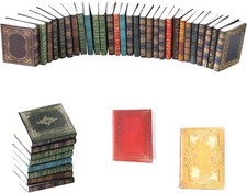 30 Pieces Miniature Books Dollhouse Accessories 1:12 Miniature Book Decoration