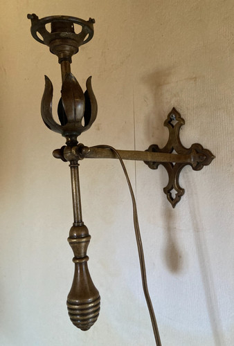 Lampe applique bronze arts - lampe,