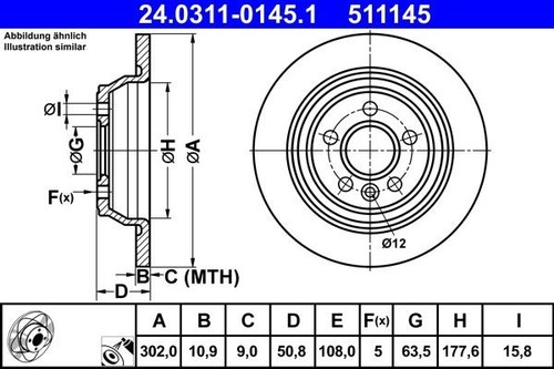 Disques frein ford focus ii - disques,