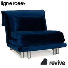 Ligne Roset Multy Fauteuil En Tissu Bleu Avec Fonction Lit Rembourrage Neuf