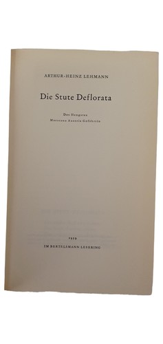 Arthur heinz lehmann jument - lehmann, la