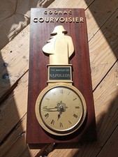 Vintage HORLOGE PUBLICITAIRE Murale Cognac  COURVOISIER NAPOLEON Bonaparte