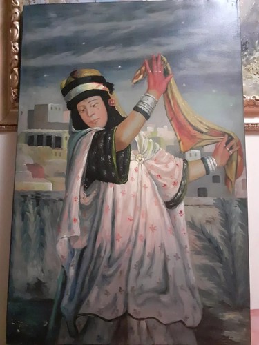Tableau femme arabe - arabe, scène