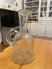 Ancien Gros Pichet  Carafe Verre Soufflé Bullé  Biot ??