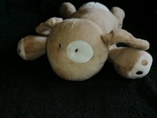 Doudou peluche chien beige