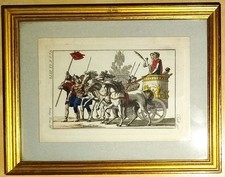 Gravure aquarellée CHAR