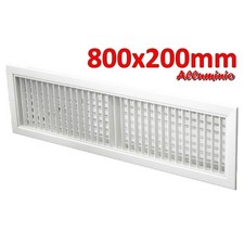 Grille de soufflage alu blanc