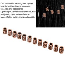 24pcs Viking Cheveux Perles