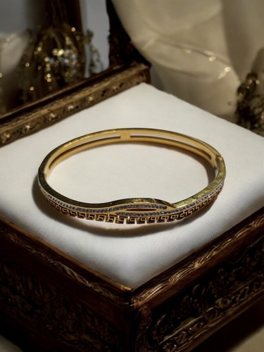 Bracelet jonc vintage plaqué