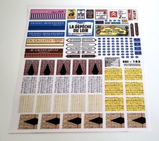 SAI DÉCORS AUTOCOLLANTS REMASTÉRISÉS Réf: 183 HO 1/87 Signal MKD JOUEF FALLER