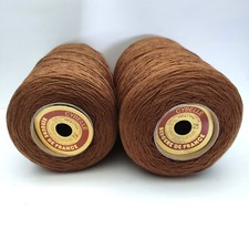 2 bobines cones laine cybelle chamois Bergère de France laine agneau & acrylique