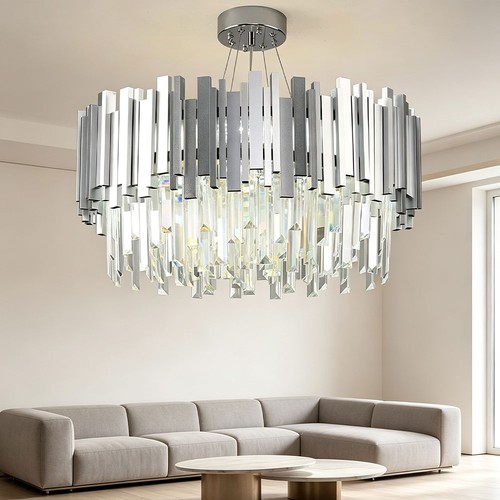 Lustre cristal plafonnier - lustre, en