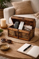 Boîte coffret vintage en bois