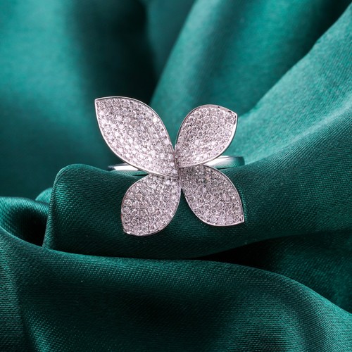 Bague cocktail diamant - bague, en
