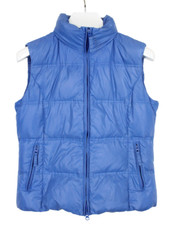 Napapijri NOYBTJ Gilet Femmes Grand Fermeture Éclair Bas Rempli Matelassé Bleu