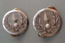 PAIRE INSIGNES DISQUES DE COL