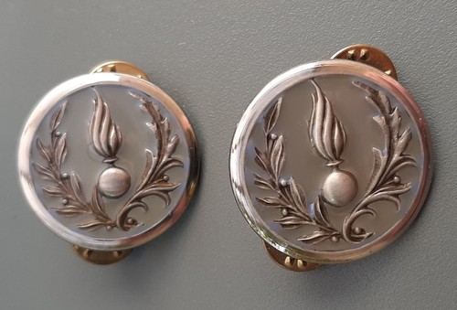 Paire insignes disques col - insignes,