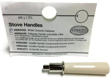 Ceramic Fallaway Handle Assembly (White with Nickel Nub) 0004342