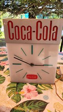 RARE HORLOGE PUBLICITAIRE COCA COLA  1950 MADE IN FRANCE