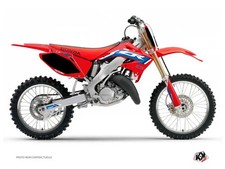 Kit Deco Moto Cross Works Honda 125 CR Bleu