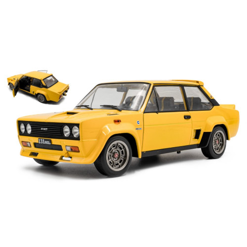 Fiat 131 abarth - fiat, yellow