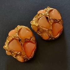 Grandes Boucles d'oreilles Clips JACKY DE G - Earrings Vintage