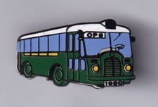 RARE PINS PIN'S .. TRAIN RAILWAYS RATP BUS COACH OP5 1950 BERLIET PARIS 75 ~FP
