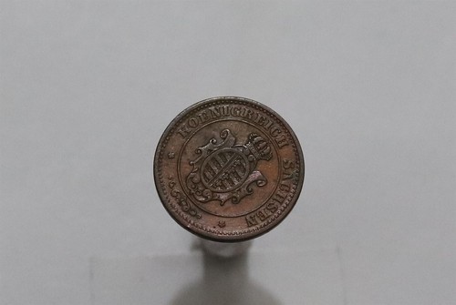 Pièce pfennig saxe 1864 b - 2,