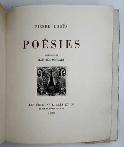 Poesies pierre louys - de,