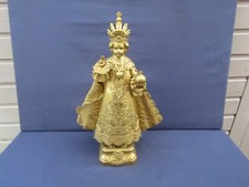 Ancienne statuette en régule, (36cm)  "Enfant jésus de Prague" signé A.FOULON,