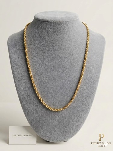 Chaine carats 45 cm - or,
