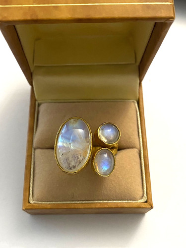 Bague plaqué et - or, ?