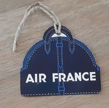 ANCIENNE  ÉTIQUETTE DE BAGAGE DE CABINE AIR FRANCE 
