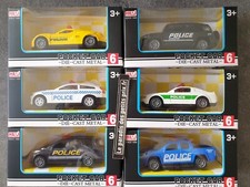 voiture de police en métal 