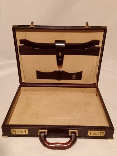 Attaché case cuir bordeaux - cuir,