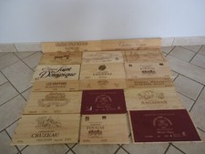 Estampes façades de caisses de vins Grands crus