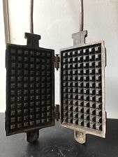 Vintage Ancien Gaufrier Fonte GODIN Cuisinière Poêle Piano Fourneau Cuisine