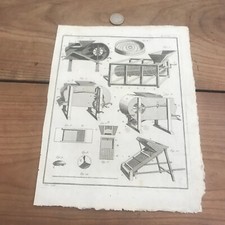 gravure ancienne 18 eme N353 batteuse agriculture 