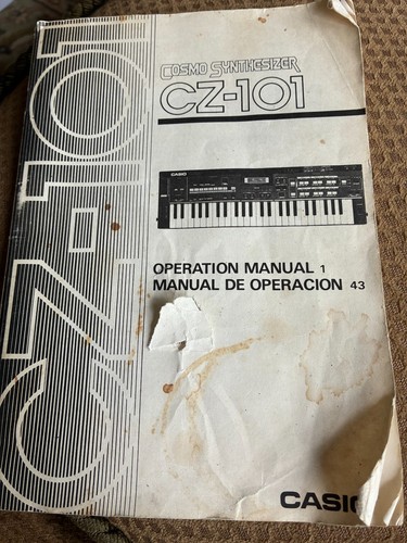 Casio 101 operation manual - cz-101,