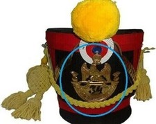 Britannique GR1812 Shako Casque Lot Plaque Pressée Laiton Era Napoléonienne