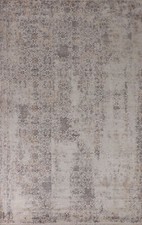 Tapis En Laine Moderne De Haute Qualité 7x10 Pieds Design Abstrait Accrocheur