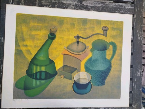 Lithographie originale toffoli - originale,