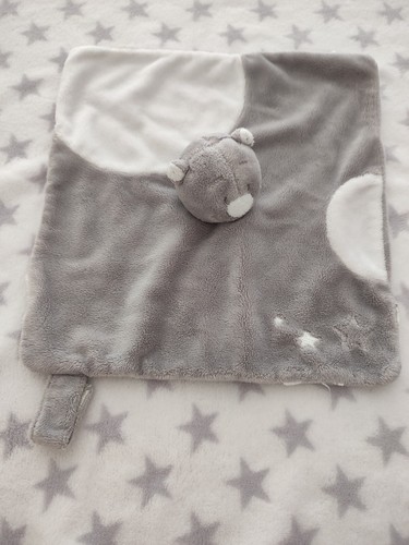 Doudou plat ours - doudou, gris