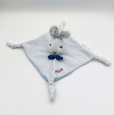 Doudou plat lapin bleu PICOT