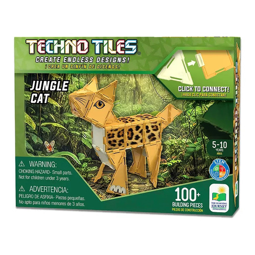 Techno tiles jungle cat - techno,