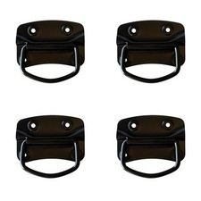 Lot de 4 poignées de caisse avec système de blocage - Poignée pliante - Solid...