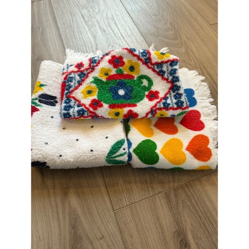 Vintage kitchen towel set 3 - set,