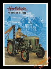 Carte postale affiche pub tracteur diesel HOLDER agriculture postcard Tractor 